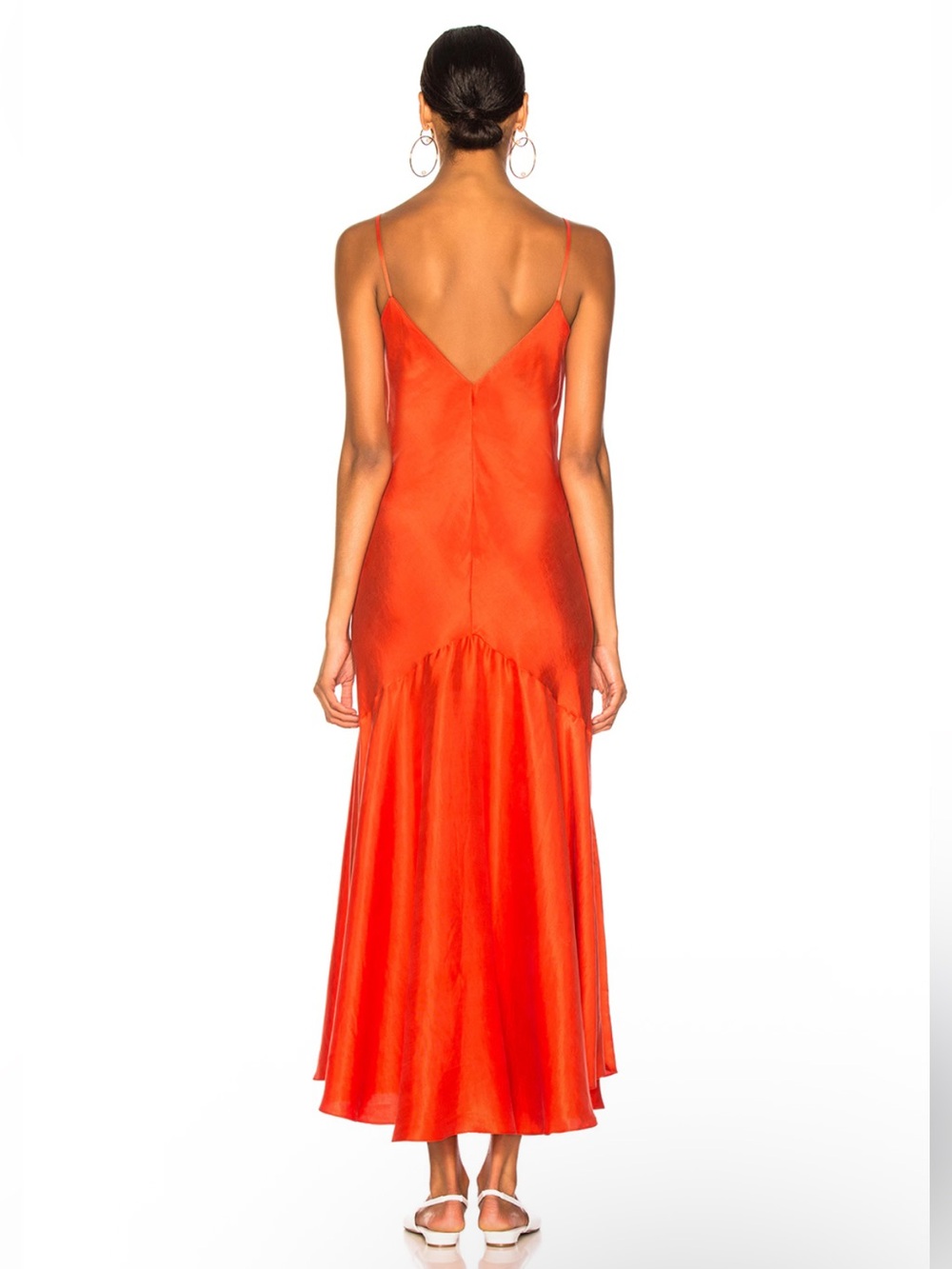 Mara Hoffman Spaghetti Strap Maxi Dress in Orange - Picture 3 of 6